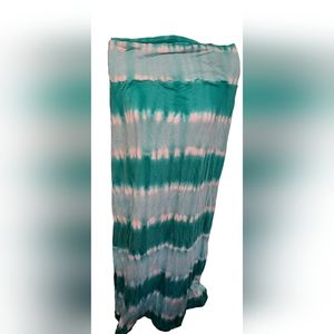 Maxi Skirt Tie Dye Green White gently used.